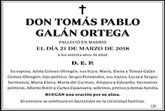 Tomás Pablo Galán Ortega
